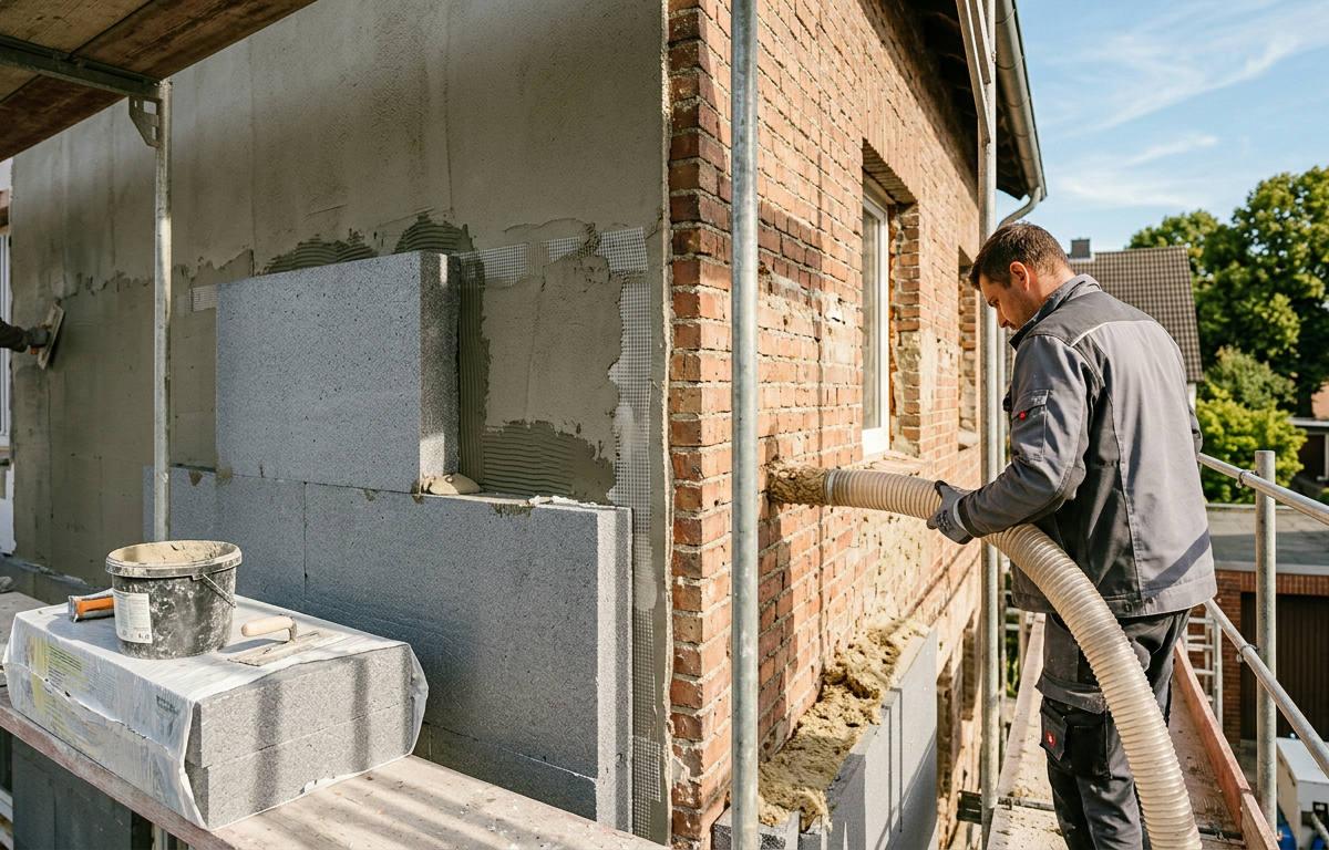 WDVS oder Einblasdämmung? Der Vergleich für Ihre Fassade