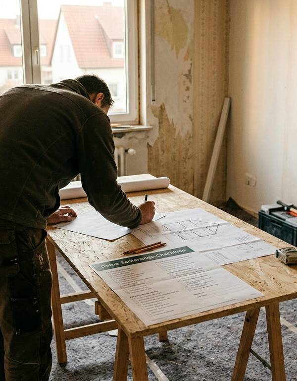 Deine Sanierungs-Checkliste: Gut geplant ist halb gewonnen