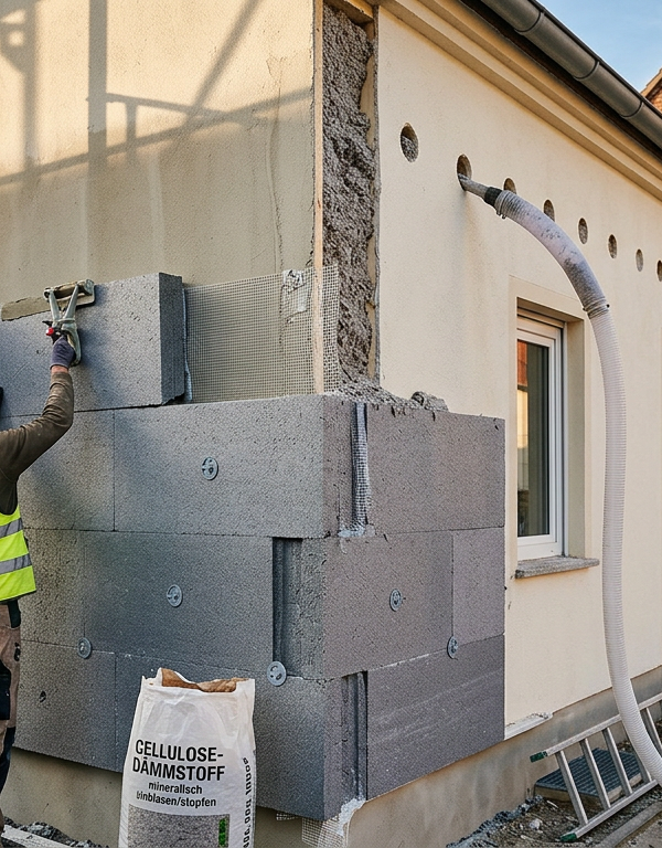 Fassadendämmung: WDVS oder Einblasdämmung? Der Vergleich
