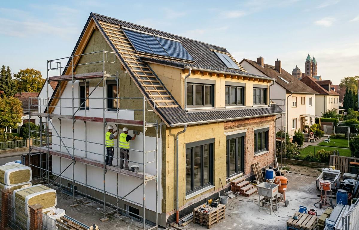 Sanierung zum KfW-55-Haus: Eine Case Study aus Speyer