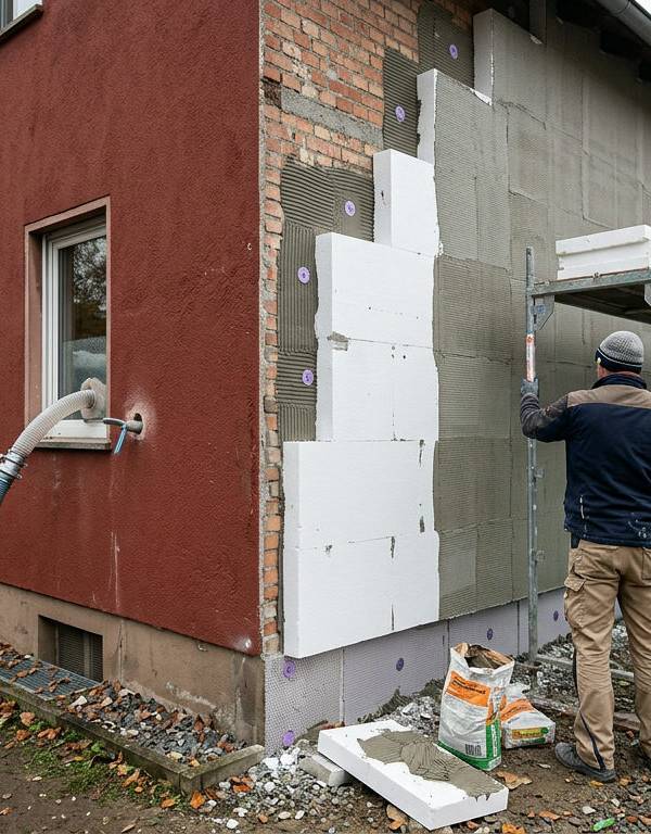 Fassade dämmen: WDVS oder Einblasdämmung? Der Vergleich