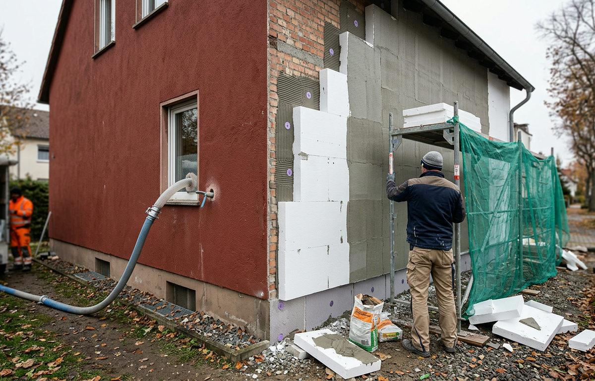 Fassade dämmen: WDVS oder Einblasdämmung? Der Vergleich